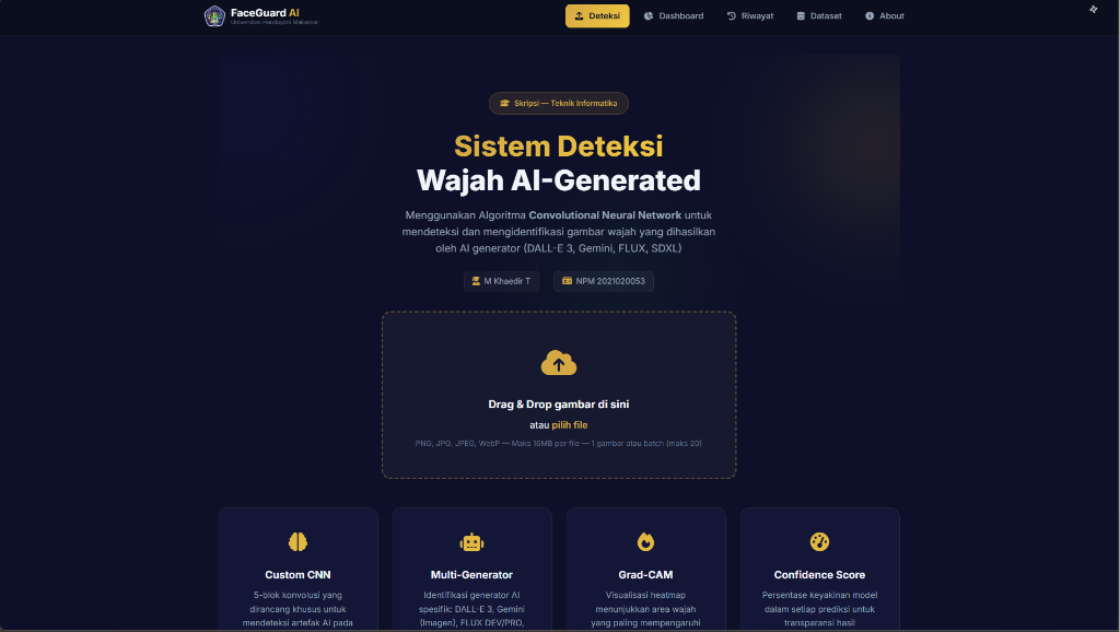FaceGuard AI Web Interface